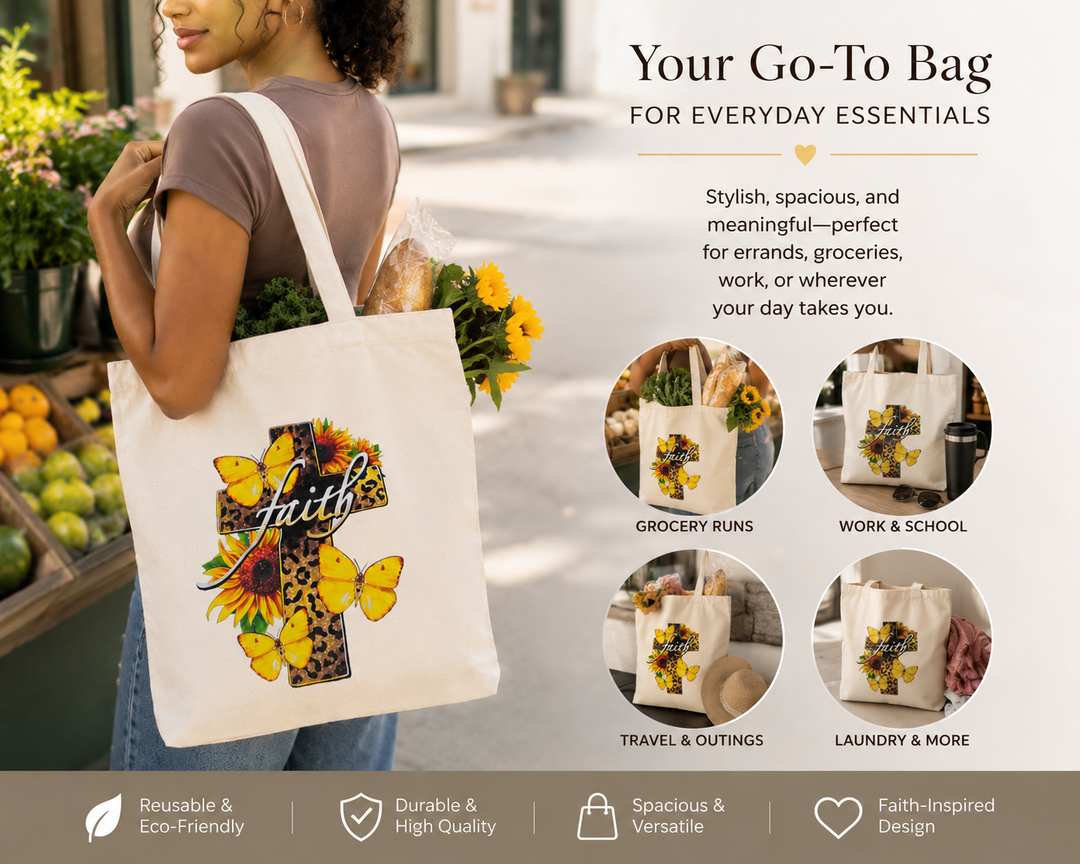 Faith Canvas Tote Bag