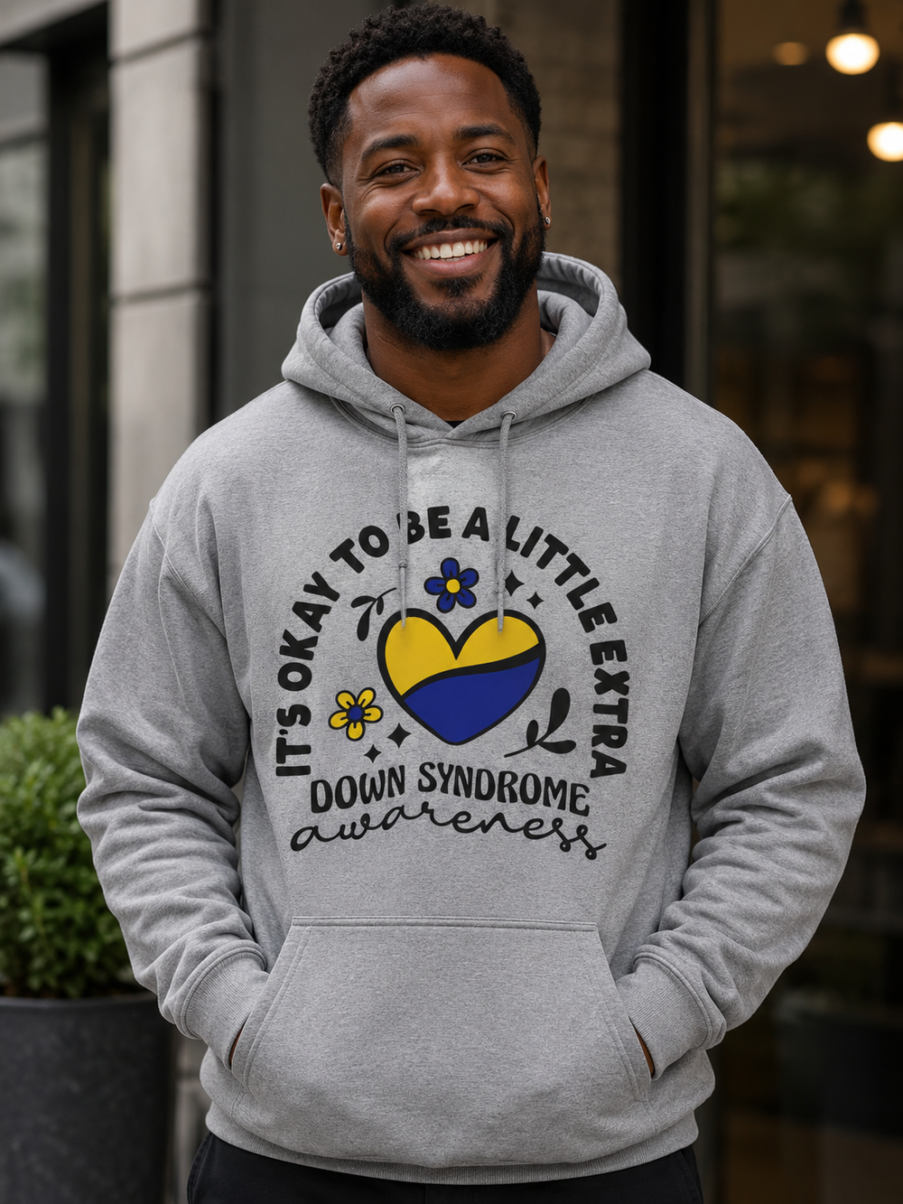 It's Okay To Be Extra Grey Hoodie