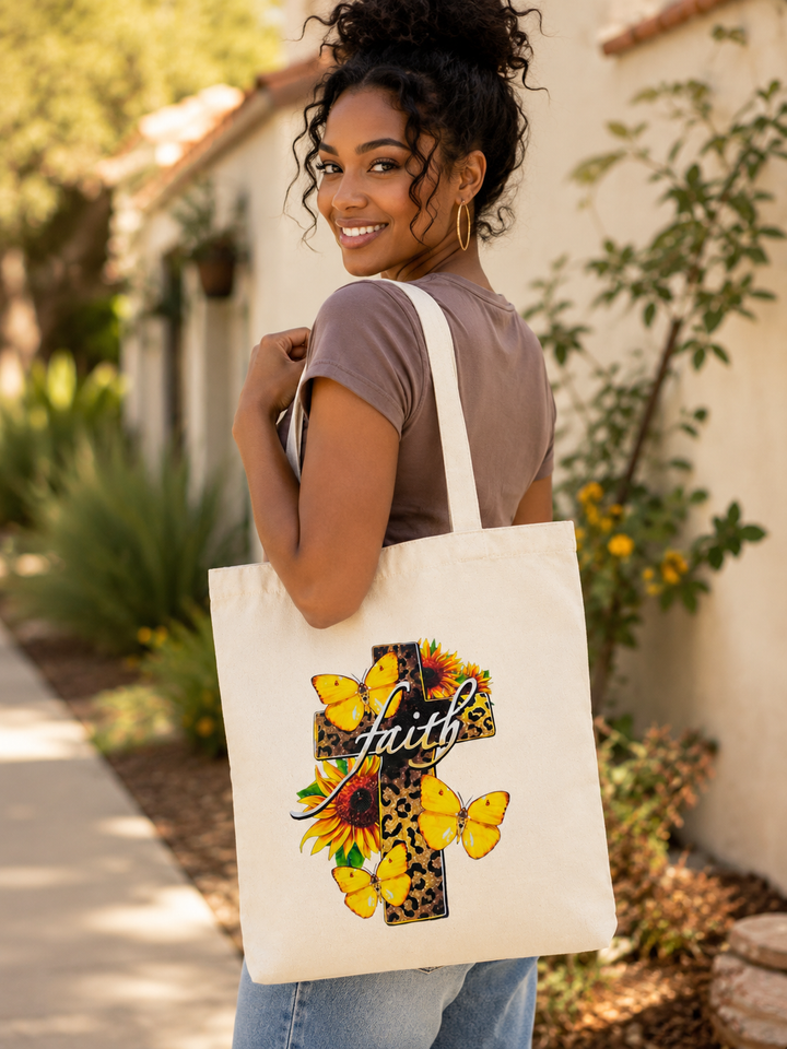 Faith Canvas Tote Bag